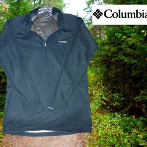 Men's Black Columbia omni heat quarter zip size xl